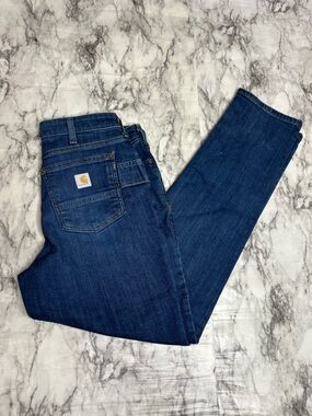 Carhartt Rugged Flex Relax Fit Jeans Straight Leg Womens 6 NWT denim workwear